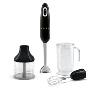 Smeg Retro Hand Blender 700w 4 Speed Dial Control Turbo Function - Glossy Black