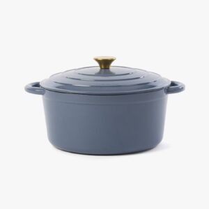 Madison Cast Iron Casserole Pot 28cm BLUE