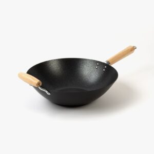 Wooden Handle Non-Stick Wok 35cm