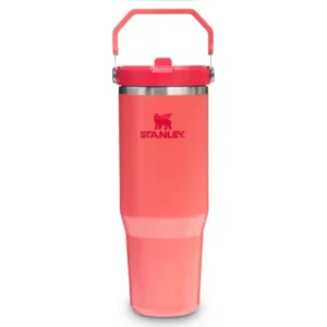 The IceFlow Flip Straw 2.0 Vacuum-Insulated Tumbler, 890ml in Hot Coral
