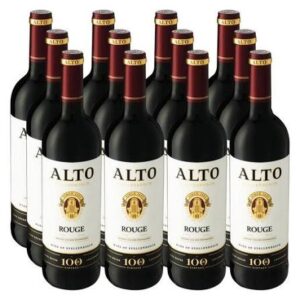 Alto Rouge Red Wine  (Pack of 12 x 750 ml)