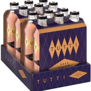 Tutti Prestige Sweet Rose Sparkling Wine  (Pack of 12 x 275 ml)
