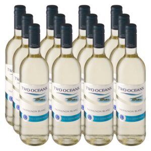 Two Oceans Sauvignon Blanc White Wine  (Pack of 12 x 750 ml)